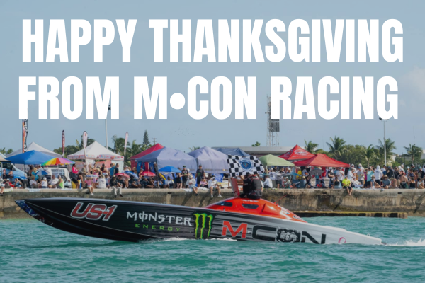 Sending Waves of Gratitude from MCON Racing This Thanksgiving!